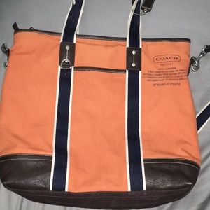 Coach Heritage Canvas Tote Crossbody